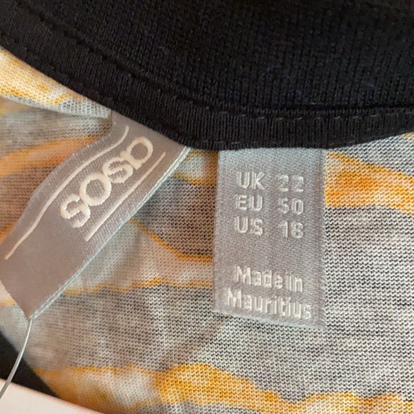 Asos Curve Tiger Print Peplum Tank Top - Picture 8 of 8